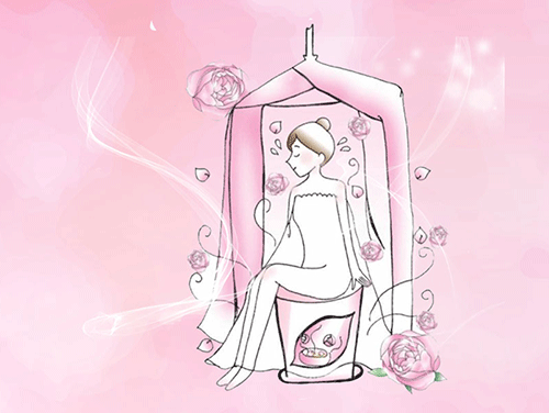 ローズ蒸しテント